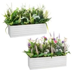 Bloom Extra Large Window Box - White -Home Decor Shop 392833 extra large window box multi