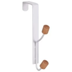 B&M Wood Double Over The Door Hooks 2pk -Home Decor Shop 393905 2pk wood double over the door hooks 3