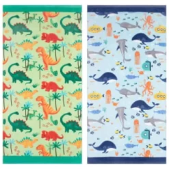 B&M Children's Beach Towel - Green Dinosaur -Home Decor Shop 393915 childrens beach towel group 2