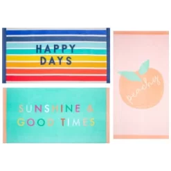 B&M Adult's Beach Towel - Sunshine & Good Times -Home Decor Shop 393919 adult slogan beach towel group 2