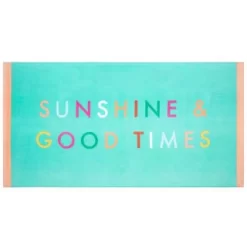 B&M Adult's Beach Towel - Sunshine & Good Times