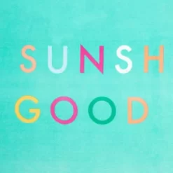 B&M Adult's Beach Towel - Sunshine & Good Times -Home Decor Shop 393919 adult slogan beach towel sunshine and good times 3