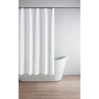 Simply Everyday Shower Curtain - White 1 Simply Everyday Shower Curtain - White