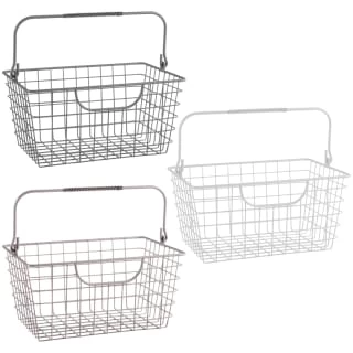 B&M Basket With Handles - White 2 B&M Basket With Handles - White - Image 2