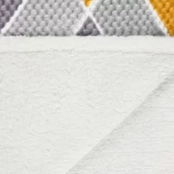 B&M Simply Geo Waffle Throw - Ochre -Home Decor Shop 394916 simply geo waffle throw ochre 4