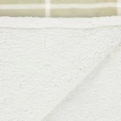 Winston Sage Check Sherpa Throw -Home Decor Shop 394950 winston sage check sherpa throw 4