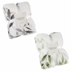 Winston Mono Leaf Sherpa Throw -Home Decor Shop 394976 394948 winston leaf sherpa throw group 1