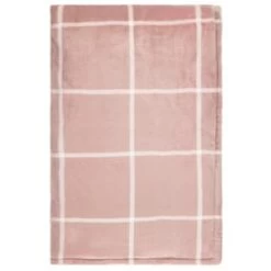 Winston Blush Sherpa Check Throw -Home Decor Shop 394980 winston check throw blush 3