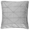 Geo Velvet Cushion - Grey
