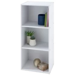 B&M Essentials 3 Tier Shelf - White