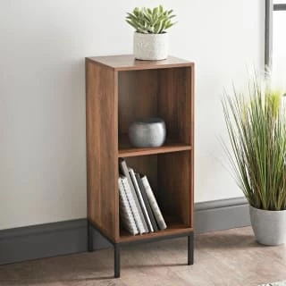 Tromso 2 Cube Shelving Unit - Rustic Oak Finish 1 Tromso 2 Cube Shelving Unit - Rustic Oak Finish