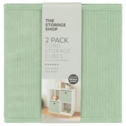 Home Decor Shop -Home Decor Shop 395812 2pk lokken storage cubes sage
