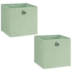 Lokken Cord Storage Cubes 2pk - Sage -Home Decor Shop 395812 2pk lokken storage cubes sage 4