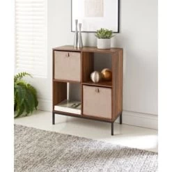 Lokken Velvet Storage Cubes 2pk - Mushroom -Home Decor Shop 395837 2pk velvet lokken storage cubes mushroom 2