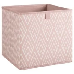 Home Decor Shop 22 Lokken Printed Storage Cubes 2pk - Pink Diamond