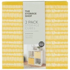Lokken Mark Making Storage Cubes 2pk - Ochre -Home Decor Shop 395847 2pk lokken ochre storage cubes mark making 2