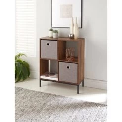 Lokken Linen Storage Cubes 2pk - Grey -Home Decor Shop 395851 2pk linen lokken storage cubes grey