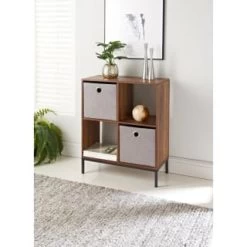 Lokken Teddy Storage Cubes 2pk - Grey -Home Decor Shop 395966 2pk teddy lokken grey