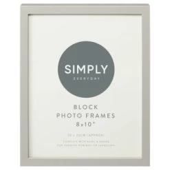Simply Everyday 8 X 10" Block Frames 3pk - Grey -Home Decor Shop 396677 3pk simply everyday 8x10 photo frame grey 2