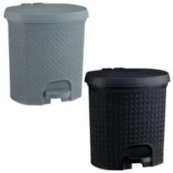 B&M Knit Peddle Bin - Black -Home Decor Shop 400122 400123 knit peddle bin 1
